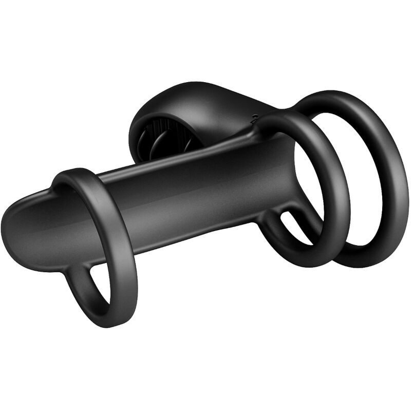 PRETTY LOVE – GAINE PÉNIS JAMMY 12 VIBRATIONS AVEC LANGUE EN SILICONE RECHARGEABLE