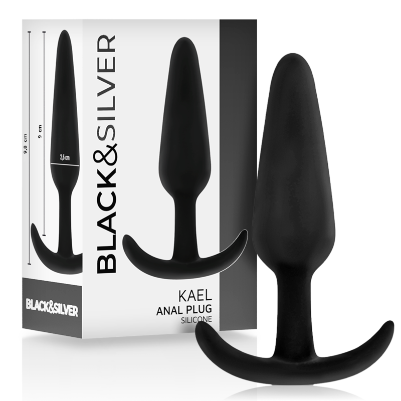 BLACKSILVER – PLUG ANAL EN SILICONE KAEL AVEC POIGNÉE MOYENNE