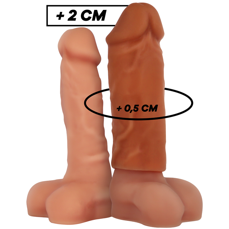 VIRILXL – EXTENSION DE PÉNIS MARRON EN SILICONE LIQUIDE V3
