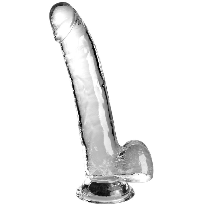 KING COCK – CLEAR GODE AVEC TESTICULES 20.3 CM TRANSPARENT