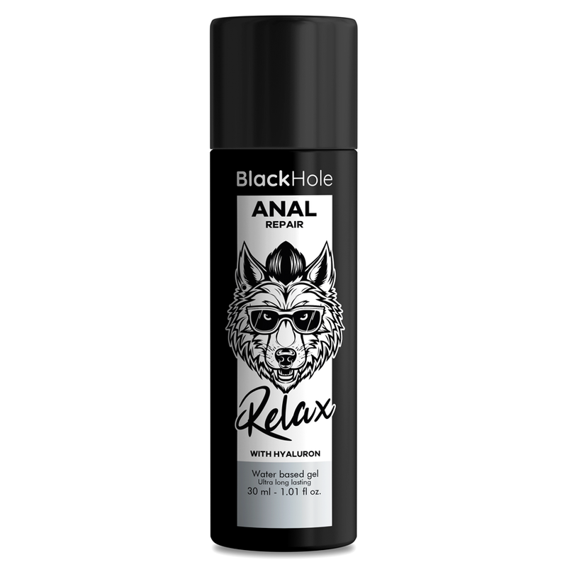 BLACK HOLE – RÉPARATION ANALE RELAX À BASE DEAU AVEC HYALURON 30 ML