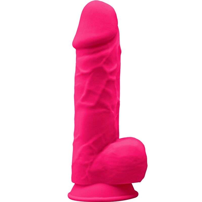 SILEXD – MODÈLE 1 PÉNIS RÉALISTE PREMIUM SILEXPAN SILICONE FUCHSIA 21.5 CM
