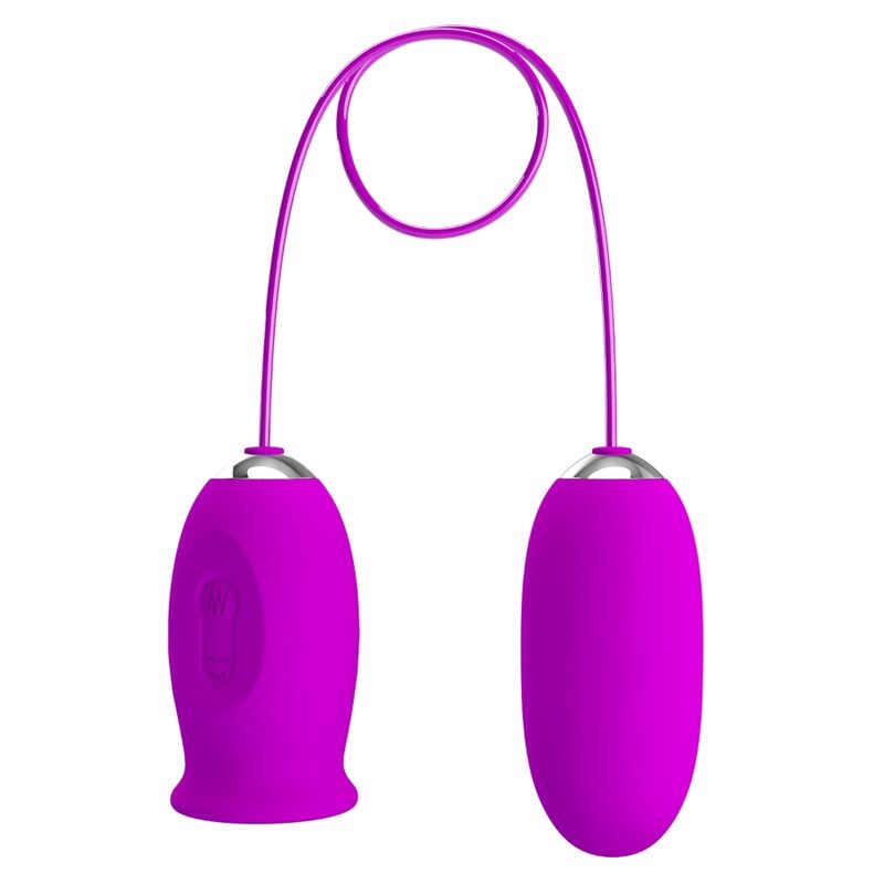 PRETTY LOVE – VIBRATEUR RECHARGEABLE DAISY DUAL EGG VIOLET