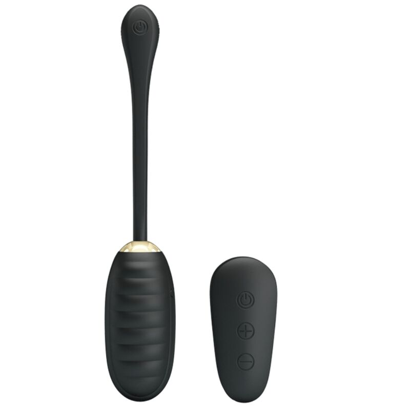 PRETTY LOVE – DOREEN OEUF VIBRANT RECHARGEABLE DE LUXE NOIR TÉLÉCOMMANDE