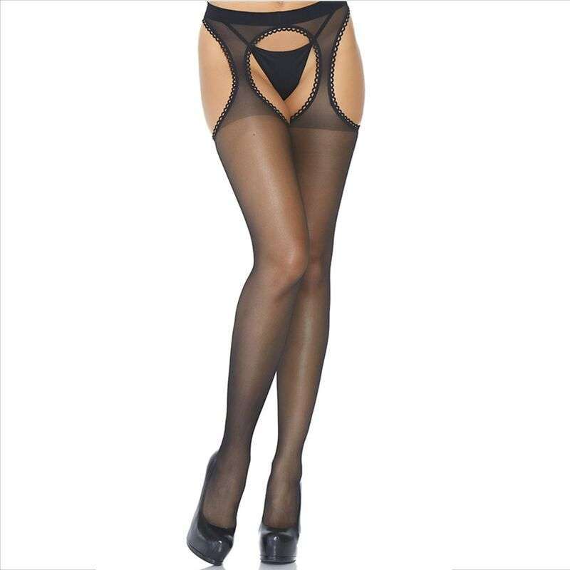 LEG AVENUE – BAS JARRATIÈRE TRANSPARENTS