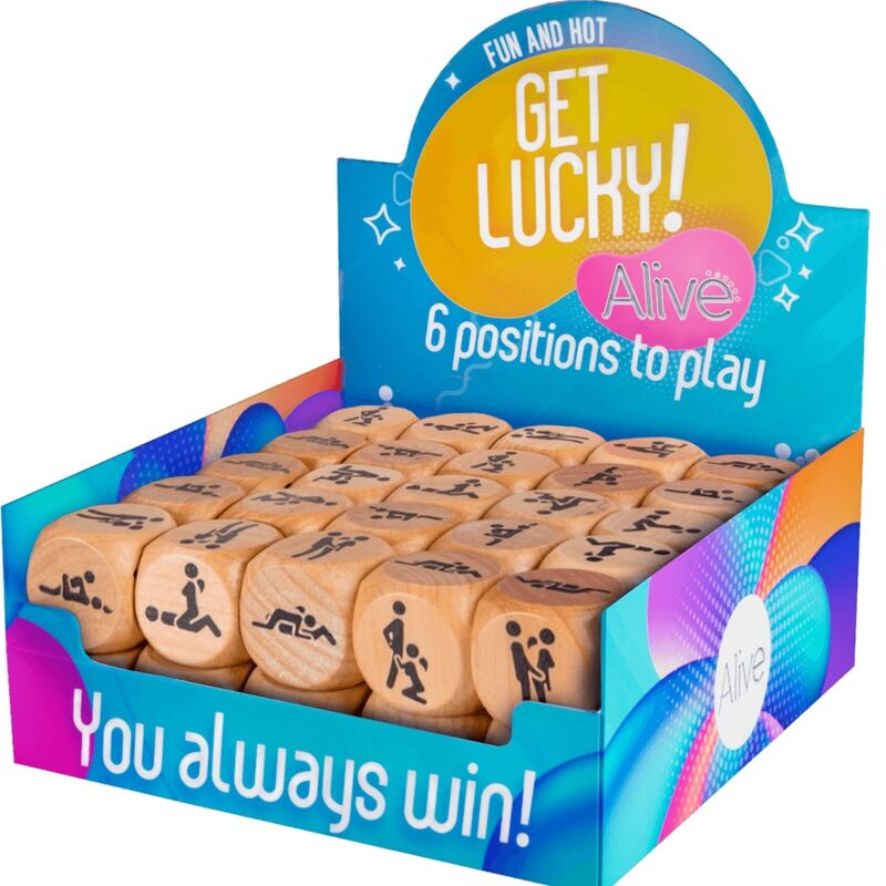 ALIVE – BOÎTE  DÉS GET LUCKY 6 POSITIONS 50 UNITÉS