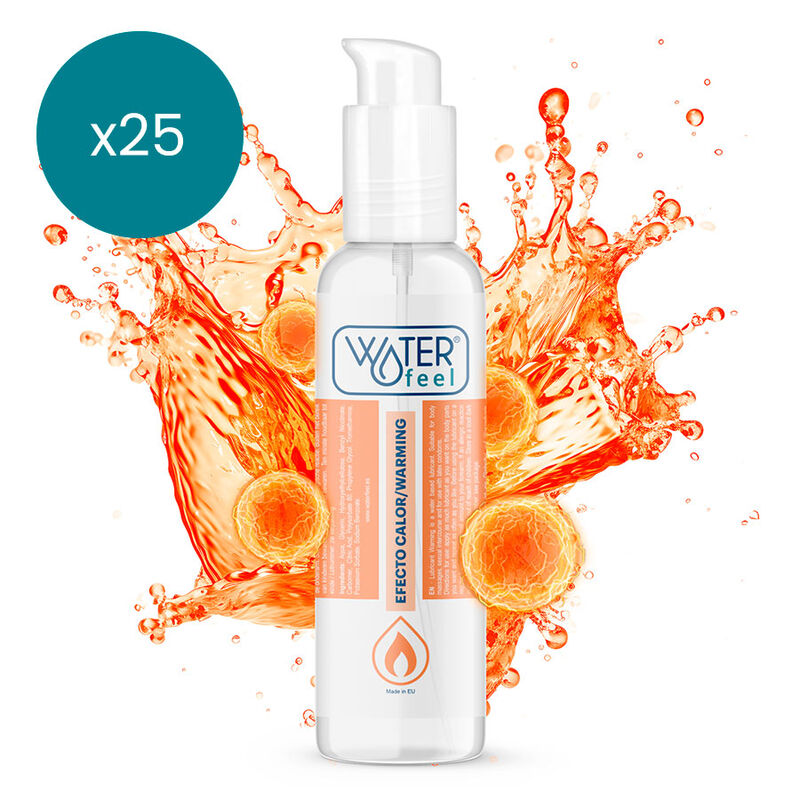WATERFEEL – LUBRIFIANT EFFET CHALEUR 150 ML PACK 25 UNITÉS