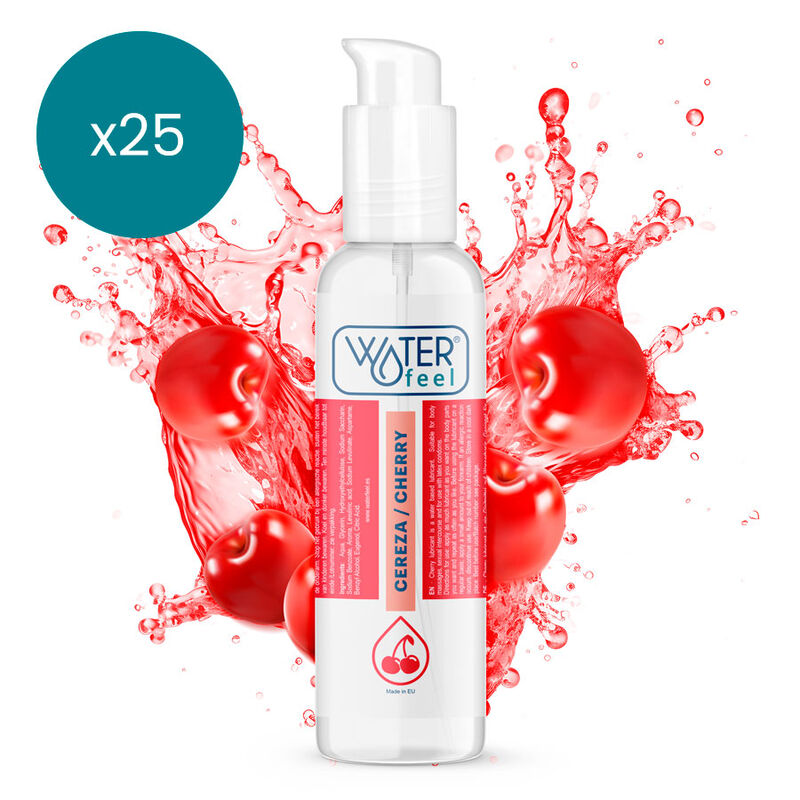 WATERFEEL – LUBRIFIANT CERISE 175 ML PAQUET 25 UNITÉS