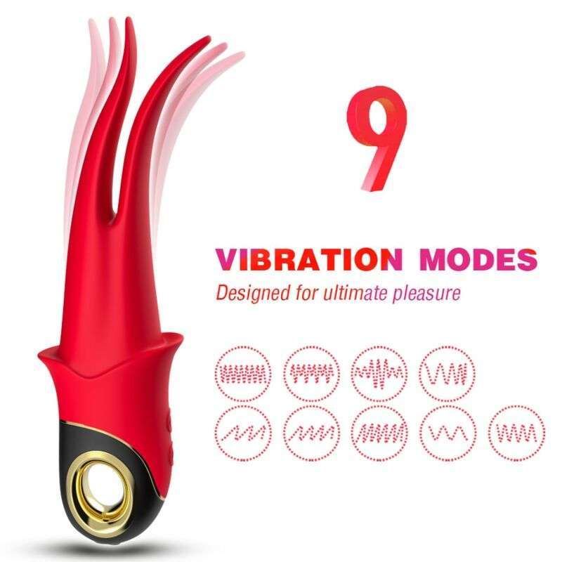 ARMONY – VIBRATEUR SHADOW DOUBLE TÊTE TEASING ROUGE