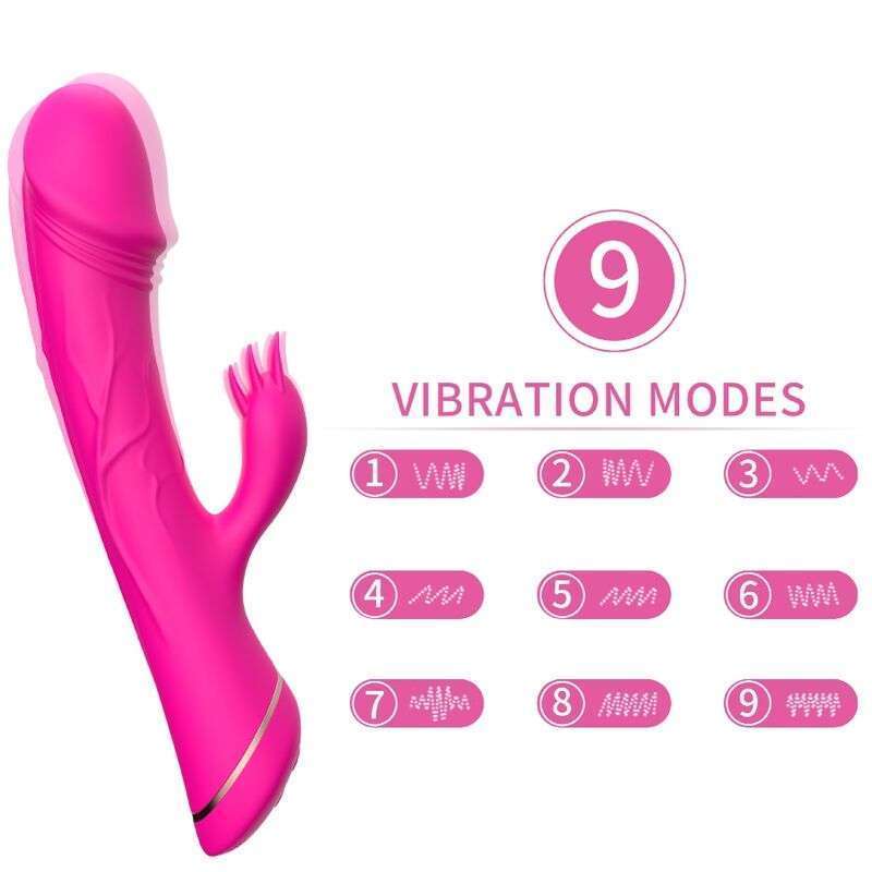 ARMONY – GODE VIBRATEUR LAPIN SILICONE FUCHSIA