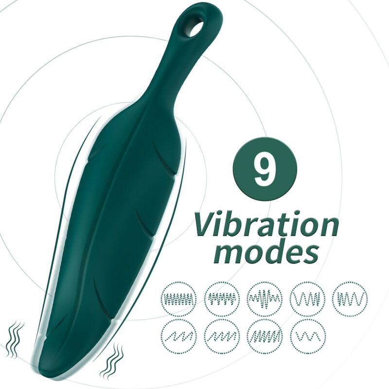 ARMONY – STIMULATEUR  VIBRATEUR VERT FEUILLE