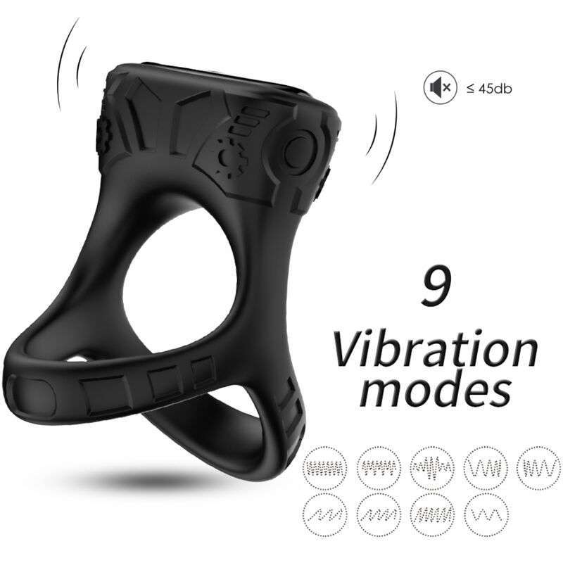 ARMONY – ANNEAU VIBRATEUR  MULTIPOSITION NOIR