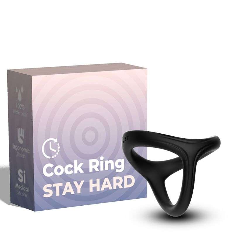 ARMONY – BAGUE TRESOR DOUBLE SILICONE NOIR