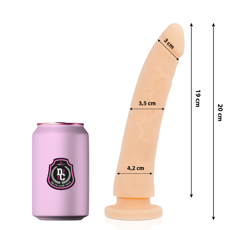 DELTA CLUB – TOYS GODE NATUREL MÉDICAL SILICONE 20 CM -O- 4 CM