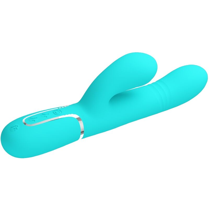 PRETTY LOVE – VIBRATEUR MULTIFONCTION G-SPOT VERT AQUA