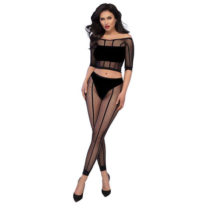 CHILIROSE – CR 4647 TOP  LEGGINS NOIR S/M