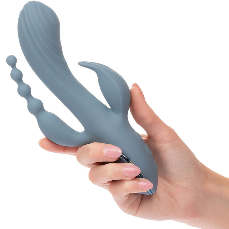 CALEXOTICS – VIBRATEUR TRIPLE ECSTASY GRIS