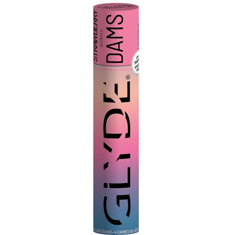 SHEER GLYDE – DAMS LAMINAS LATEX SEXE ORAL FRAISE