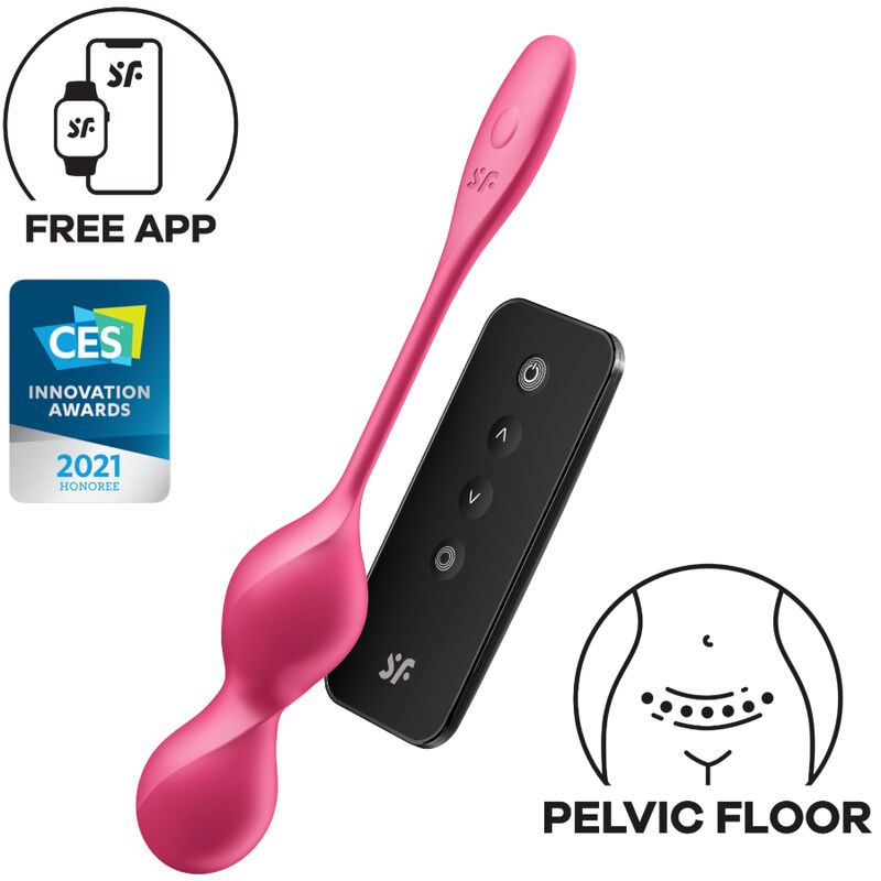 SATISFYER – LOVE BIRDS 2 BALLES VIBRANTES DE KEGEL + APPLICATION GRATUITE