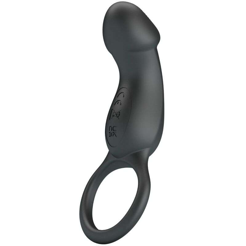 PRETTY LOVE – TRAE ANNEAU VIBRANT AVEC STIMULATEUR NOIR