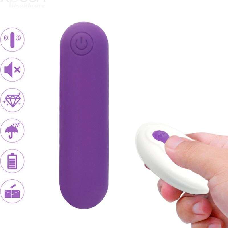 ARMONY – SPLASH JOLINE VIBRATEUR BULLET TÉLÉCOMMANDE EN SILICONE 10 VIBRATIONS 6.5 X 1.5 CM VIOLET