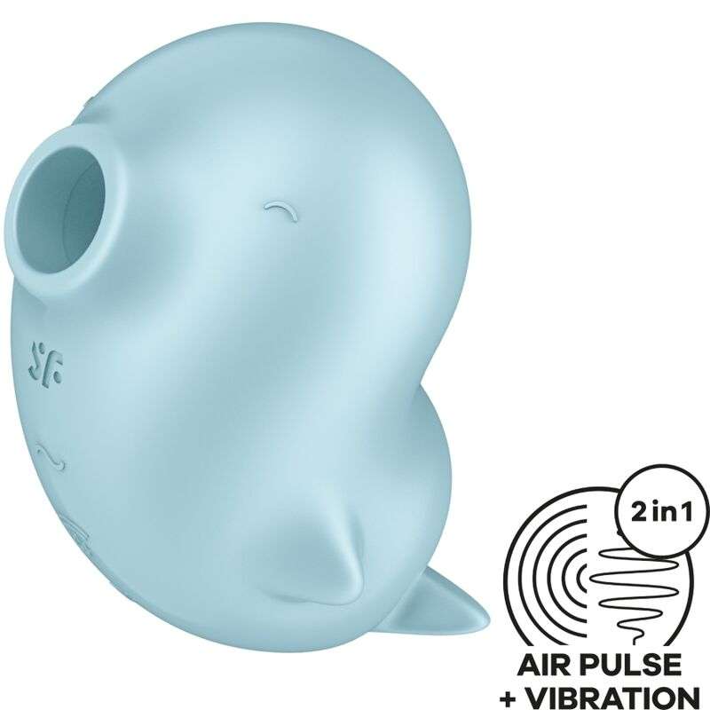 SATISFYER – SASSY SEAL STIMULATEUR ET VIBRATEUR BLEU