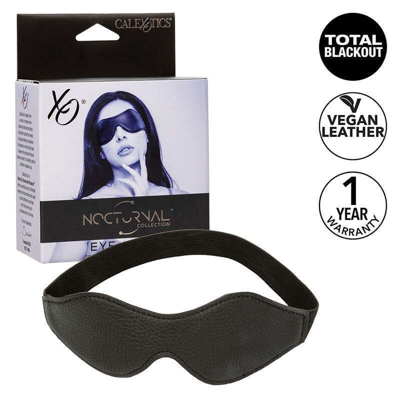 CALEXOTICS – NOCTURNAL MASQUE POUR LES YEUX EN CUIR PVC NOIR