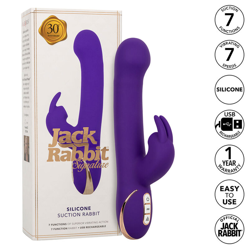 CALEXOTICS – JACK RABBIT VIBRATEUR ET STIMULATEUR 7 NIVEAUX DE VIBRATION ET ONDES STIMULANTES BLEU