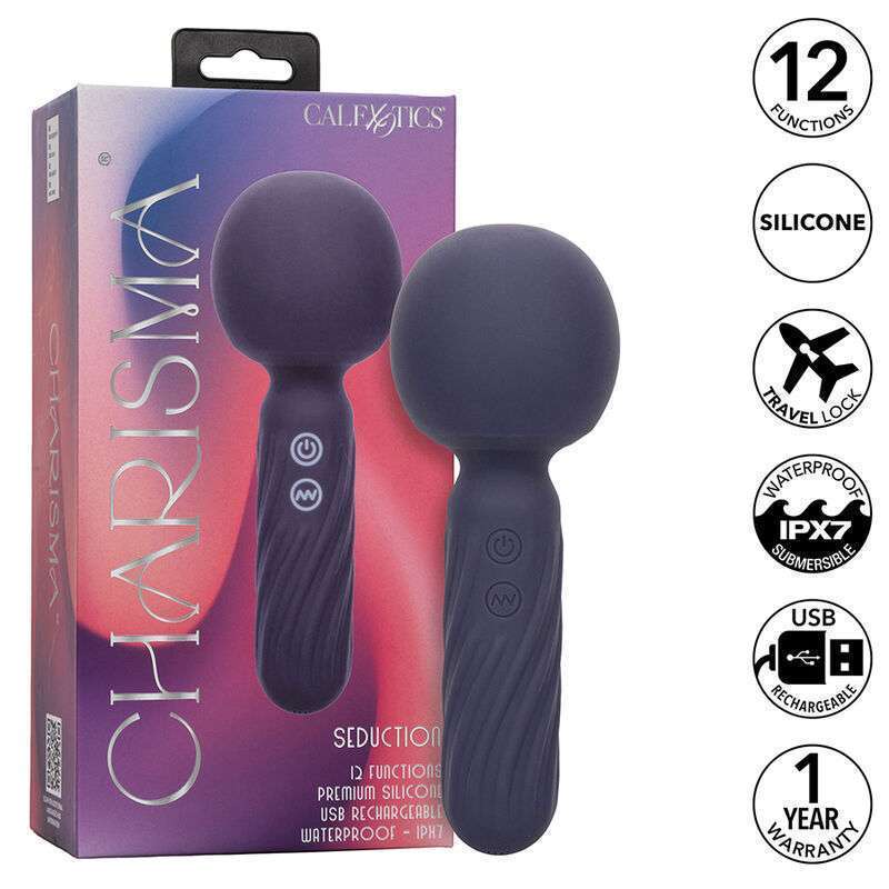 CALEXOTICS – CHARISMA SEDUCTION MASSEUR 12 FONCTIONS 17,75 CM X 6,25 CM VIOLET