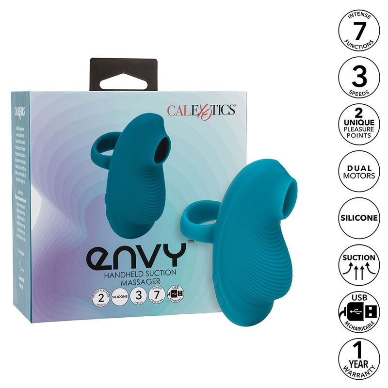 CALEXOTICS – ENVY MASSEUR À BILLE PORTABLE 7 VIBRATIONS BLEU