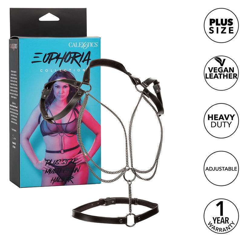 CALEXOTICS – EUPHORIA HARNAIS LICOL MULTICHAÎNES PREMIUM GRANDE TAILLE