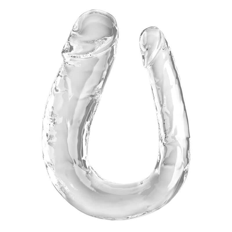 KING COCK – DOUBLE TROUBLE DOUBLE GODE 44 CM TRANSPARENT
