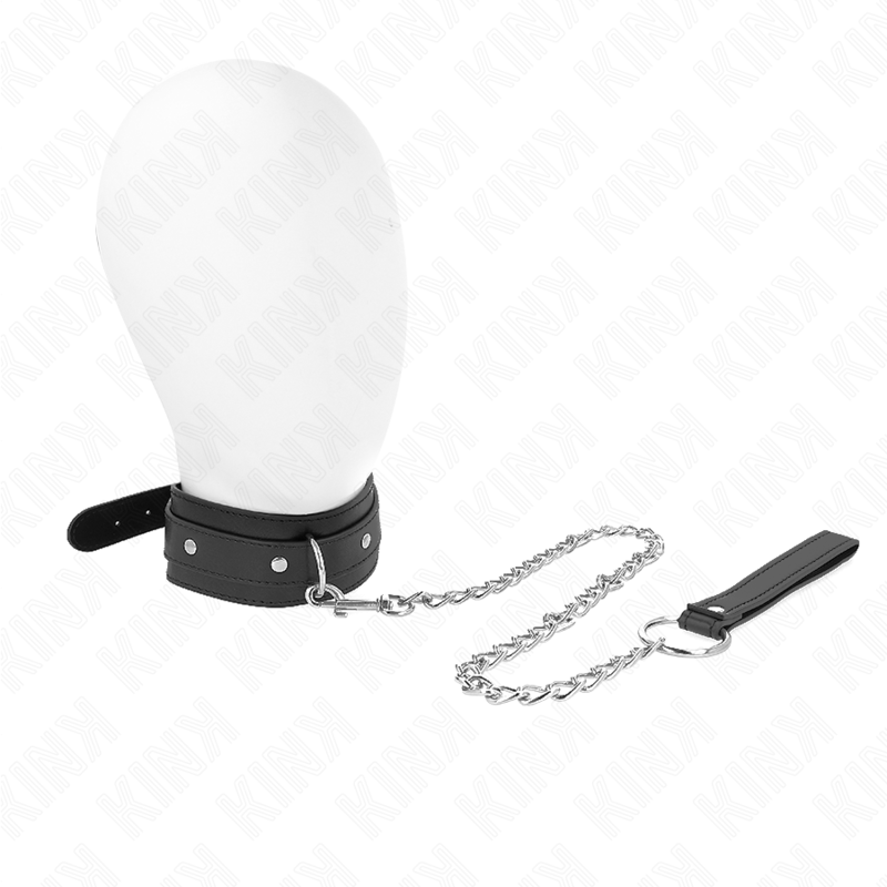 KINK – COLLIER AVEC LAISSE 65 CM 1 ANNEAU RÉGLABLE 38-49 CM X 5 CM