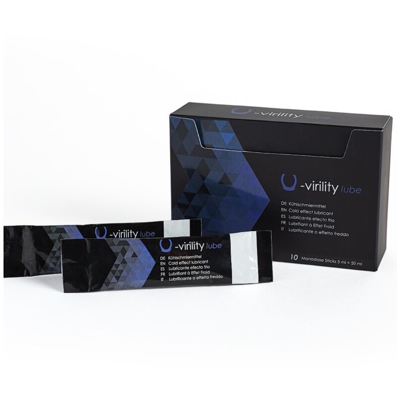 500 COSMETICS – U-VIRILITY LUBE LUBRIFIANT EFFET FROID 10 X 5 ML