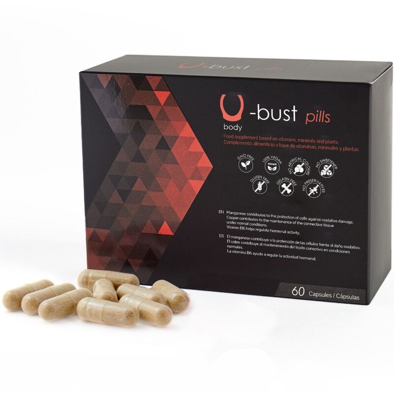 500 COSMETICS – U-BUST CAPSULES DAUGMENTATION MAMMAIRE – 60 CAPSULES