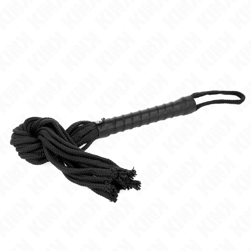 KINK – FOUET CORDE NOIRE 56 CM