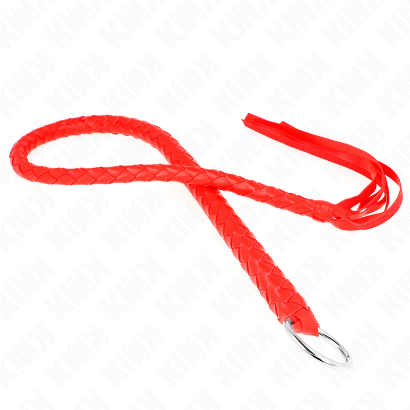KINK – FOUET SERPENT AVEC ANNEAU ROUGE 65 CM
