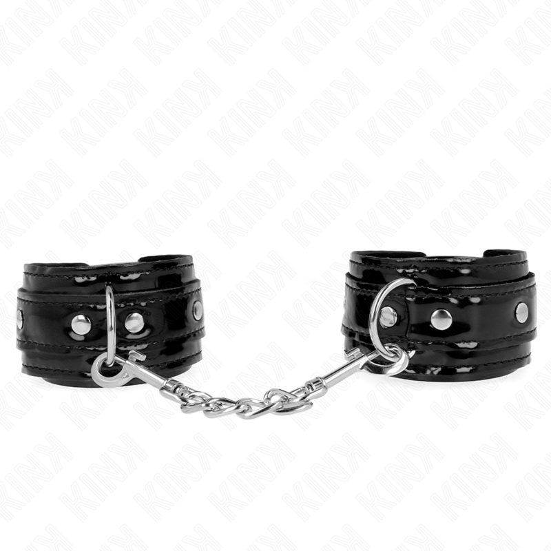 KINK – POIGNETS EN NÉOPRÈNE BRILLANT AJUSTABLES 17-24 CM X 4,5 CM