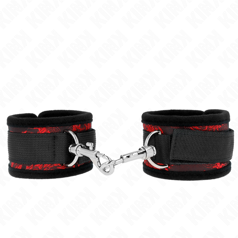KINK – RETENUES POIGNETS SCANDAL ROUGE-NOIR