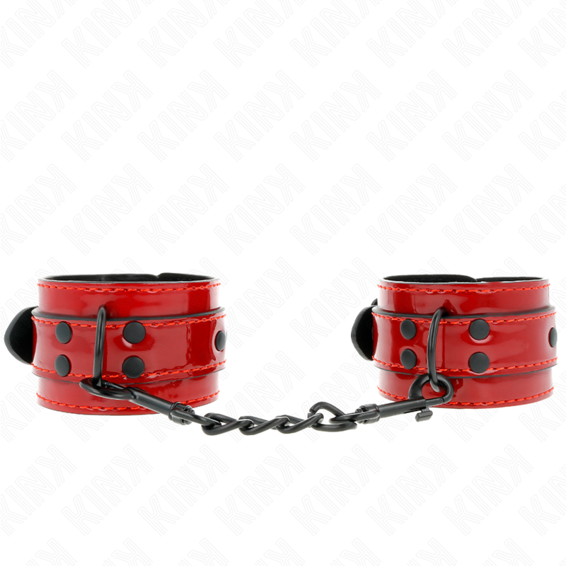 KINK – POIGNETS ROUGE FONCÉ 23 X 5 CM
