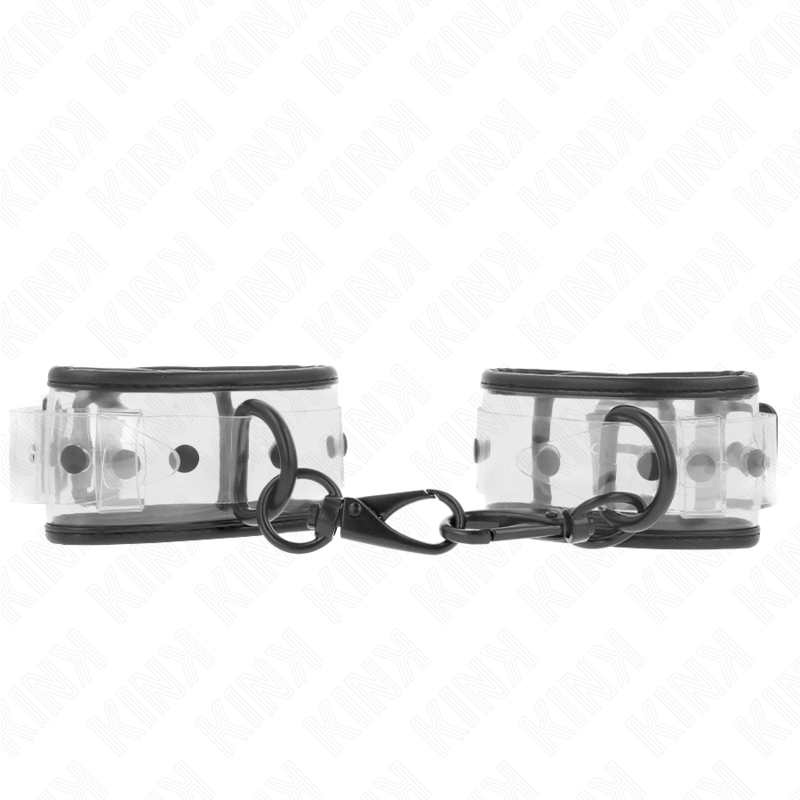 KINK – POIGNETS TRANSPARENTS AJUSTABLES 18-30 CM X 5,5 CM