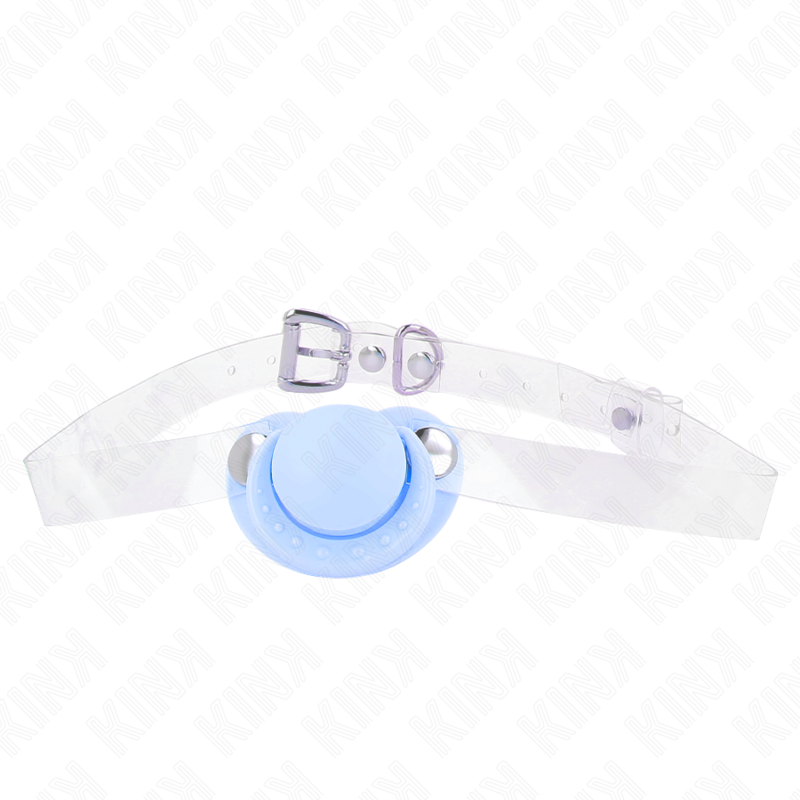 KINK – GAG EN FORME DE SUCETTE BLEU CLAIR 5,5 x 4 CM AJUSTABLE 43-60 CM