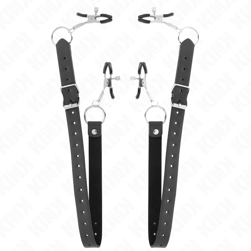 KINK – 4 PINCES À CLITORIS RÉGLABLES 34-48 CM