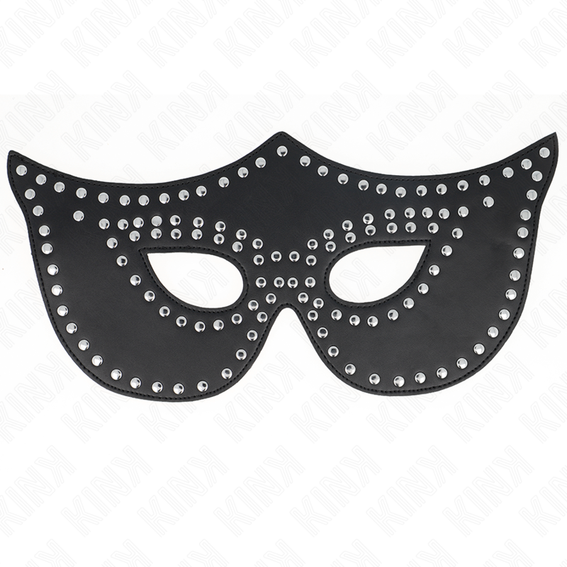 KINK – MASQUE EN CUIRETTE À RIVETS MODÈLE 2 30 x 12 CM