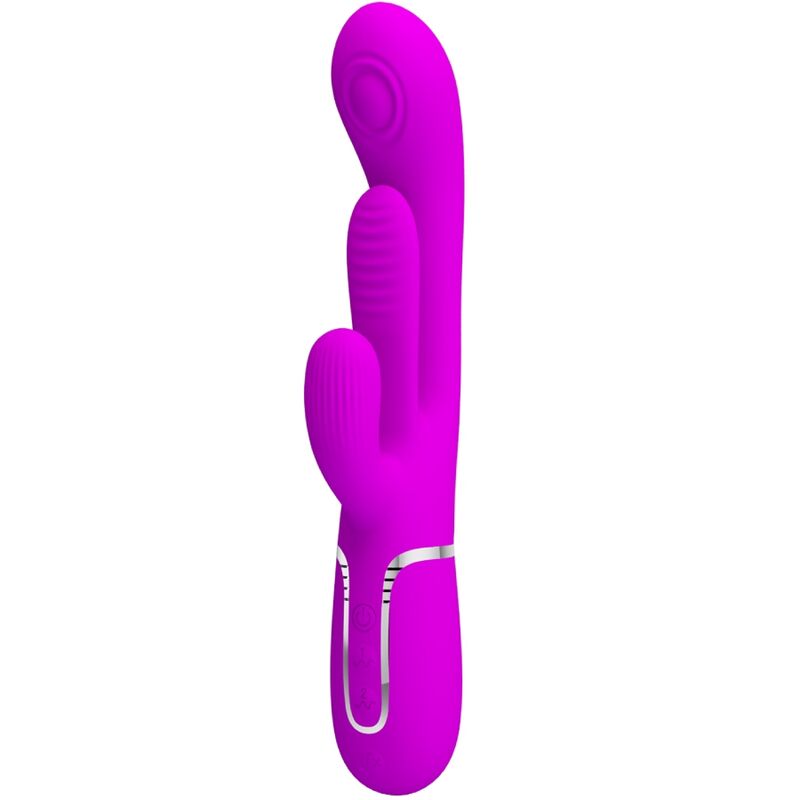 PRETTY LOVE – SHANIA TRIPLE RABBIT VIBRATEUR MULTIFONCTION ROSE