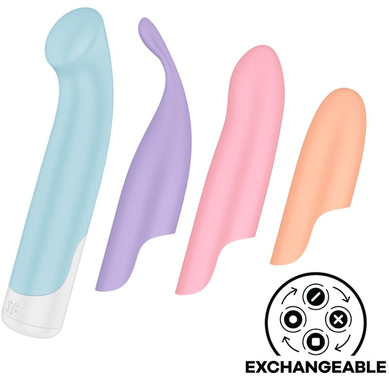 SATISFYER – VIBRATEUR PROGRAMME 12 VIBRATIONS G-SPOT WAVE 4 GRIS FONCÉ