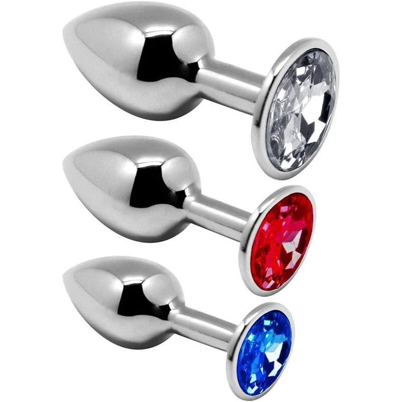 ALIVE – KIT DE PLAISIR ANAL 3 PLUG MÉTAL