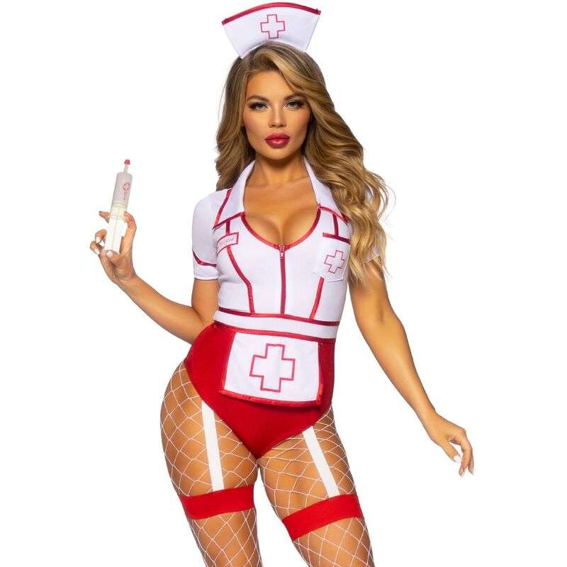LEG AVENUE – COSTUME DINFIRMIÈRE SEXY ROUGE/BLANC S