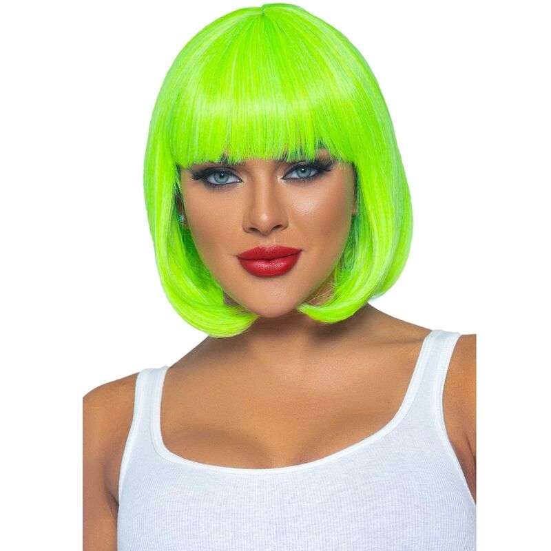 LEG AVENUE – PERRUQUE BOB FLUORESCENTE VERT FLUO