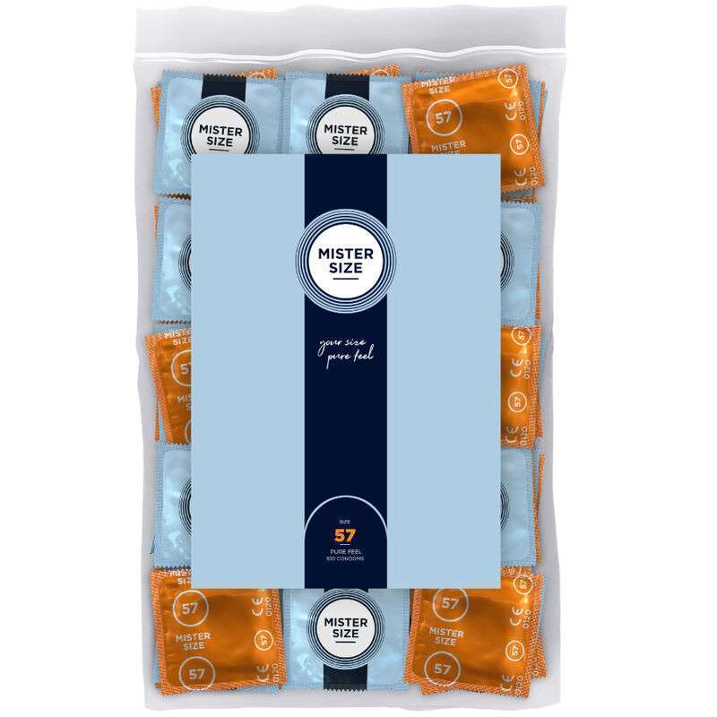MISTER SIZE – PRÉSERVATIF TAILLE L 57 MM (100 UNITÉS)